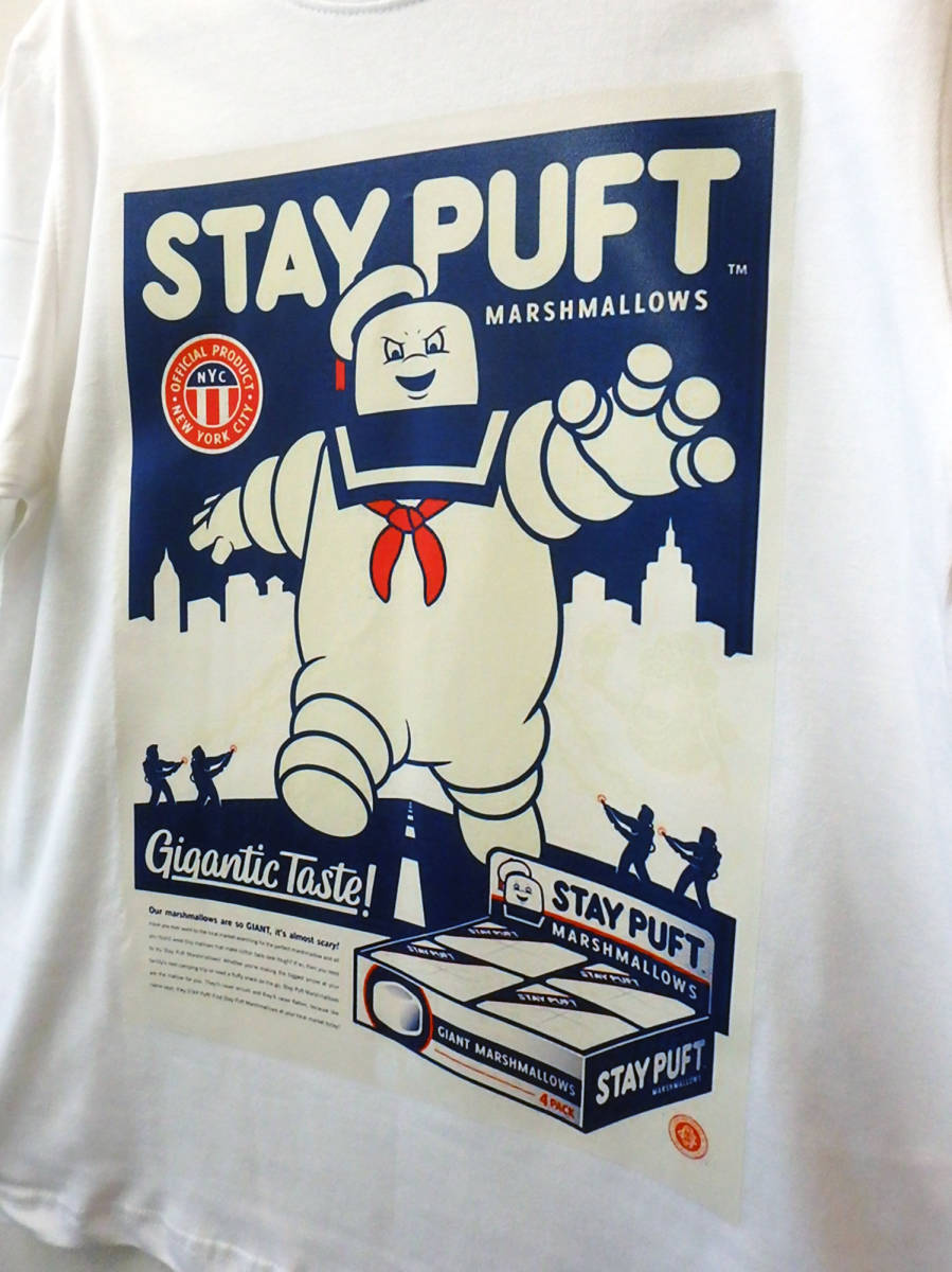 【Tシャツ】　『STAY PUFT』　ゴーストバスターズ　マシュマロマン　S／M／L／XL_画像2