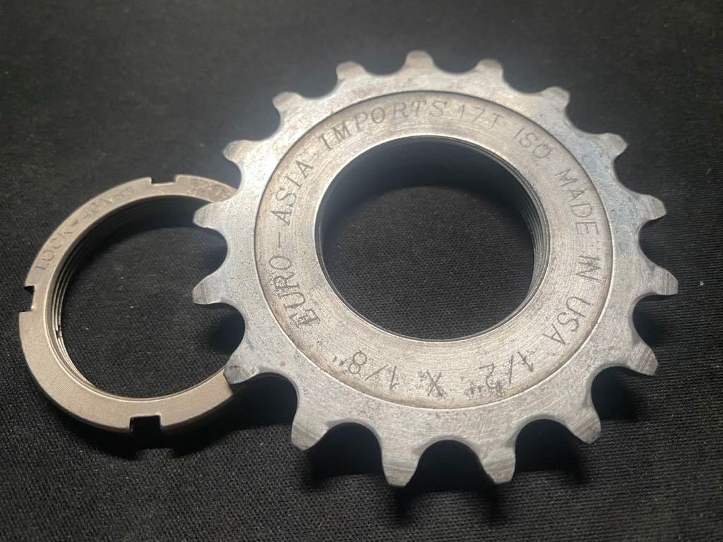 固定コグ EURO ASIA IMPORTS 17t TRACK COG 小ギア 厚歯 ユーロアジア ピスト 固定ギア 17丁_画像2