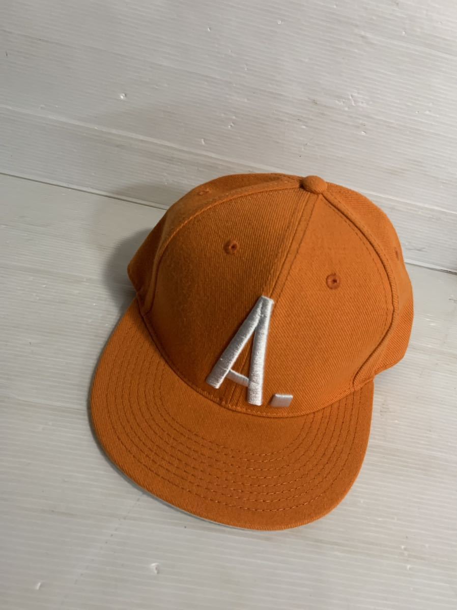 未使用　AKOO エーケーオーオー　A. 立体刺繍　ベースボールキャップ　オレンジ　野球帽子　7 1/4 キャップ　橙_画像10