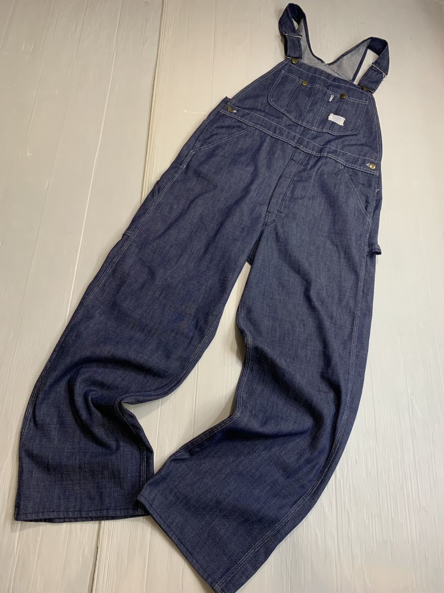 70's ヴィンテージ SEARS シアーズ　PRE SHRUNK DENIM バッドダイ　濃紺デニム　オーバーオール　サロペット　オールインワン　約92cm_画像3