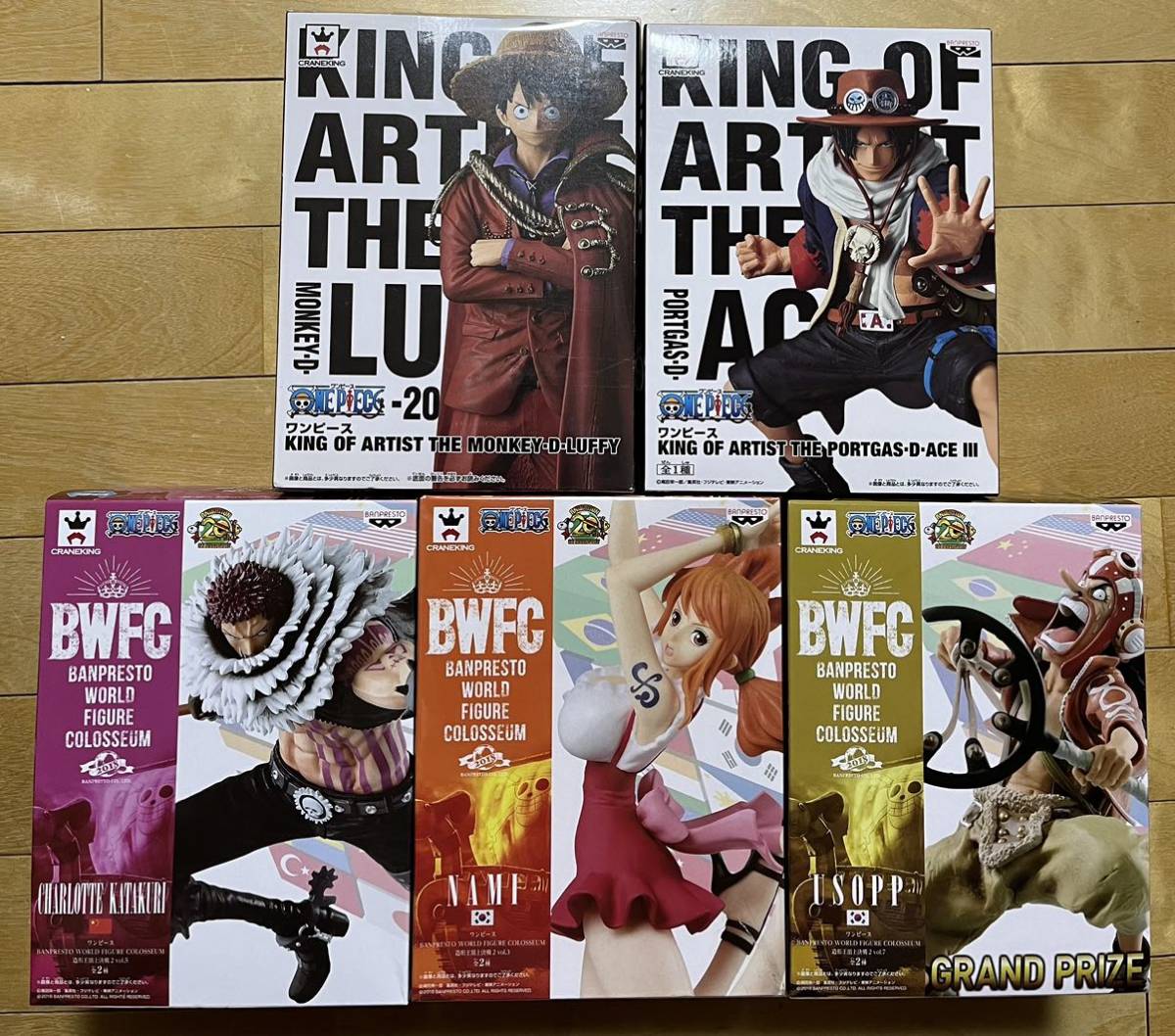 未開封 極美品 】ワンピース ONE PIECE KING OF ARTIST ルフィ エース