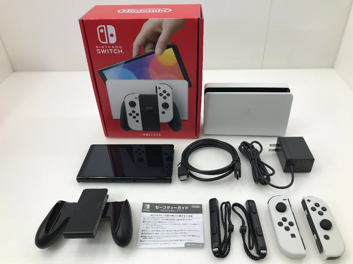 TAG・中古】(3)☆1円 ☆Nintendo Switch本体 有機ELモデル ホワイト