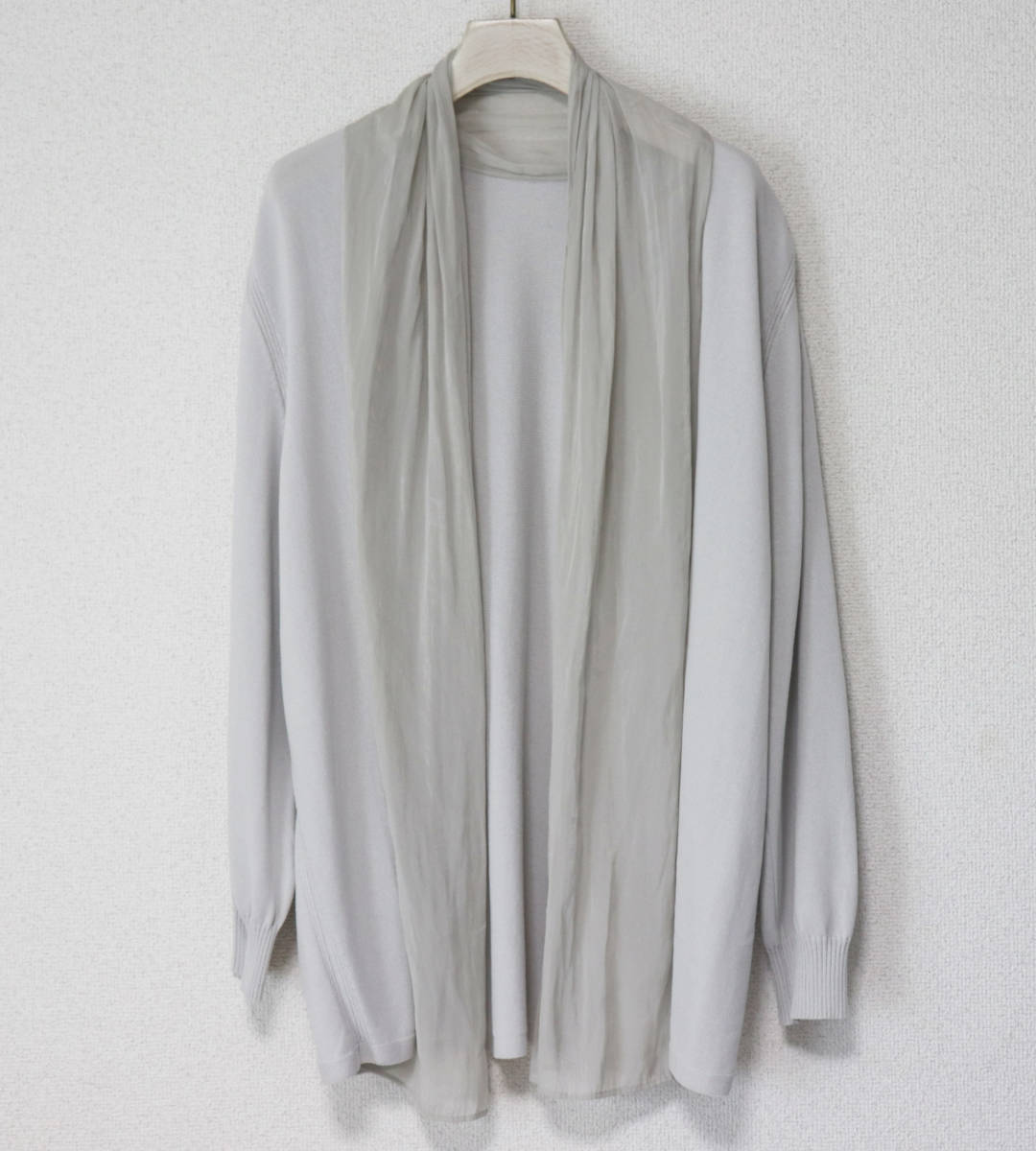 新品【Leilian レリアン】一体型 ドッキング ショールカーディガン