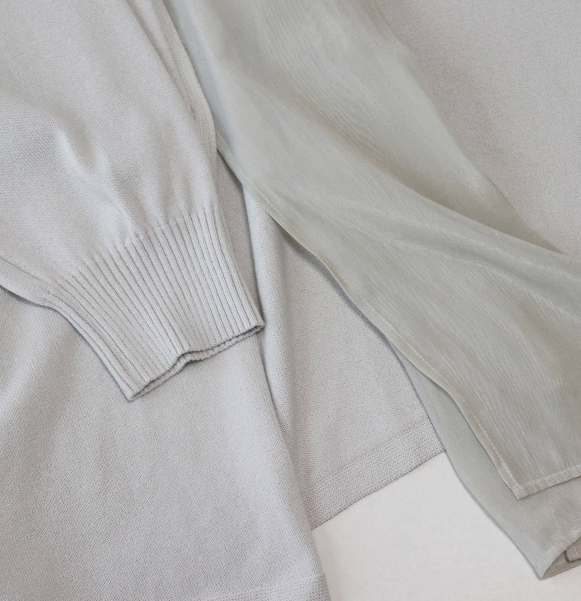 新品【Leilian レリアン】一体型 ドッキング ショールカーディガン