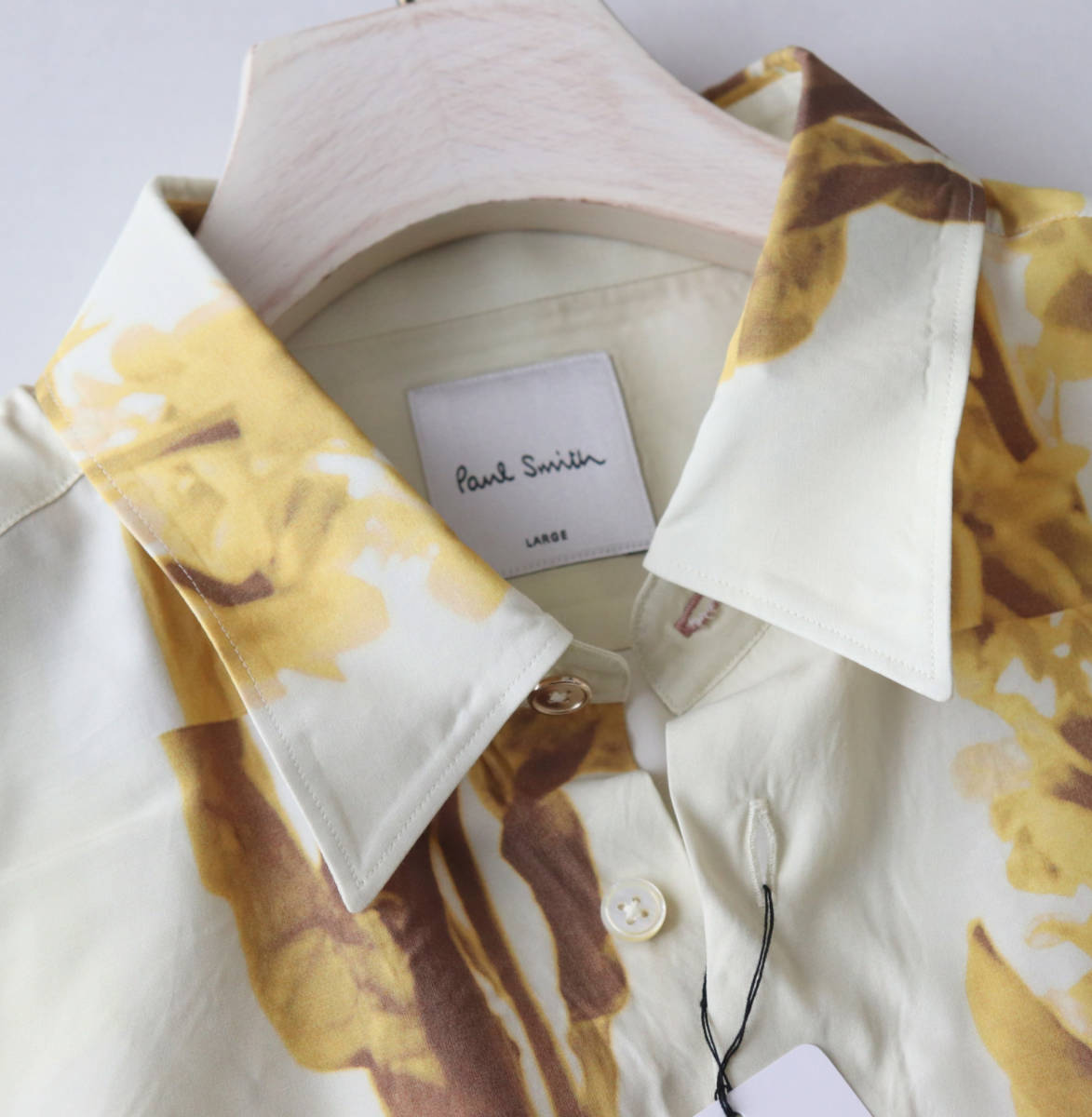 新品【ポールスミス】ワンランク上の1枚 Stem Floral 長袖ドレスシャツ