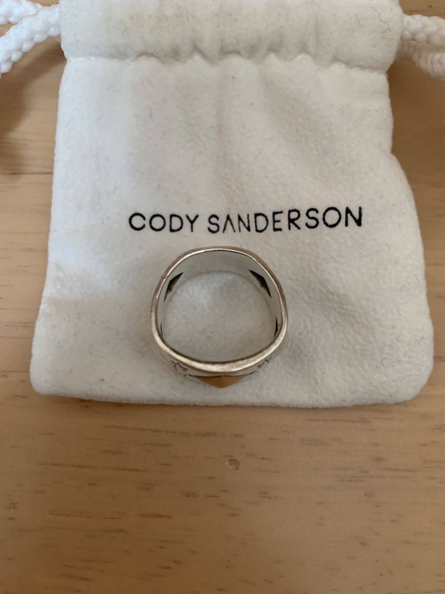 通販 芸能人多数愛用 美品 CODY サムリング 21-22号程度 指輪 シルバー