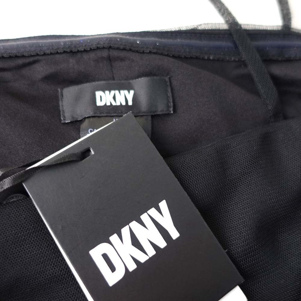 新品 DKNY 4/9号 ダナキャラン 黒 ロングドレス パーティドレス ブラック 結婚式 二次会 披露宴 発表会 演奏会 ステージ衣装 華37Q0210の画像9