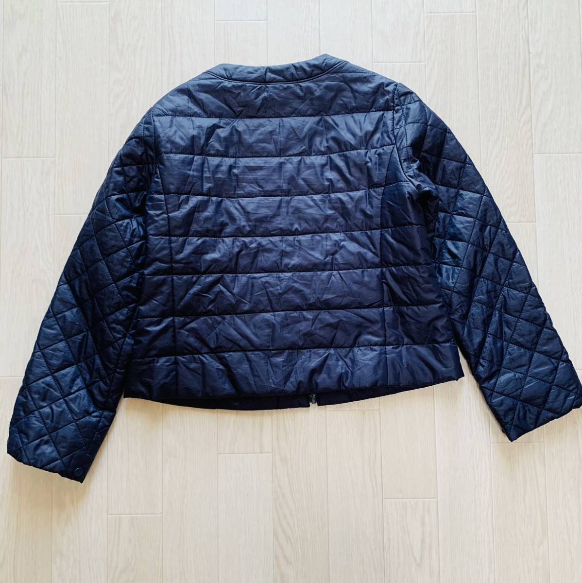 KUMIKYOKU Kumikyoku outer jumper down manner cotton inside polyester down jacket blouson navy 140