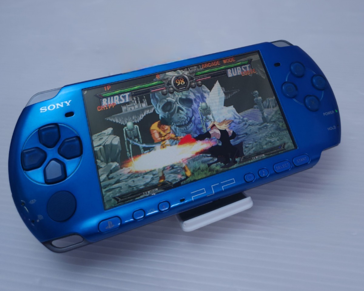 SONY PSP-3000 VB （バイブラント・ブルー） ソニー PSP-3000　本体,2GB メモリカード, 動作品 希少品(2)