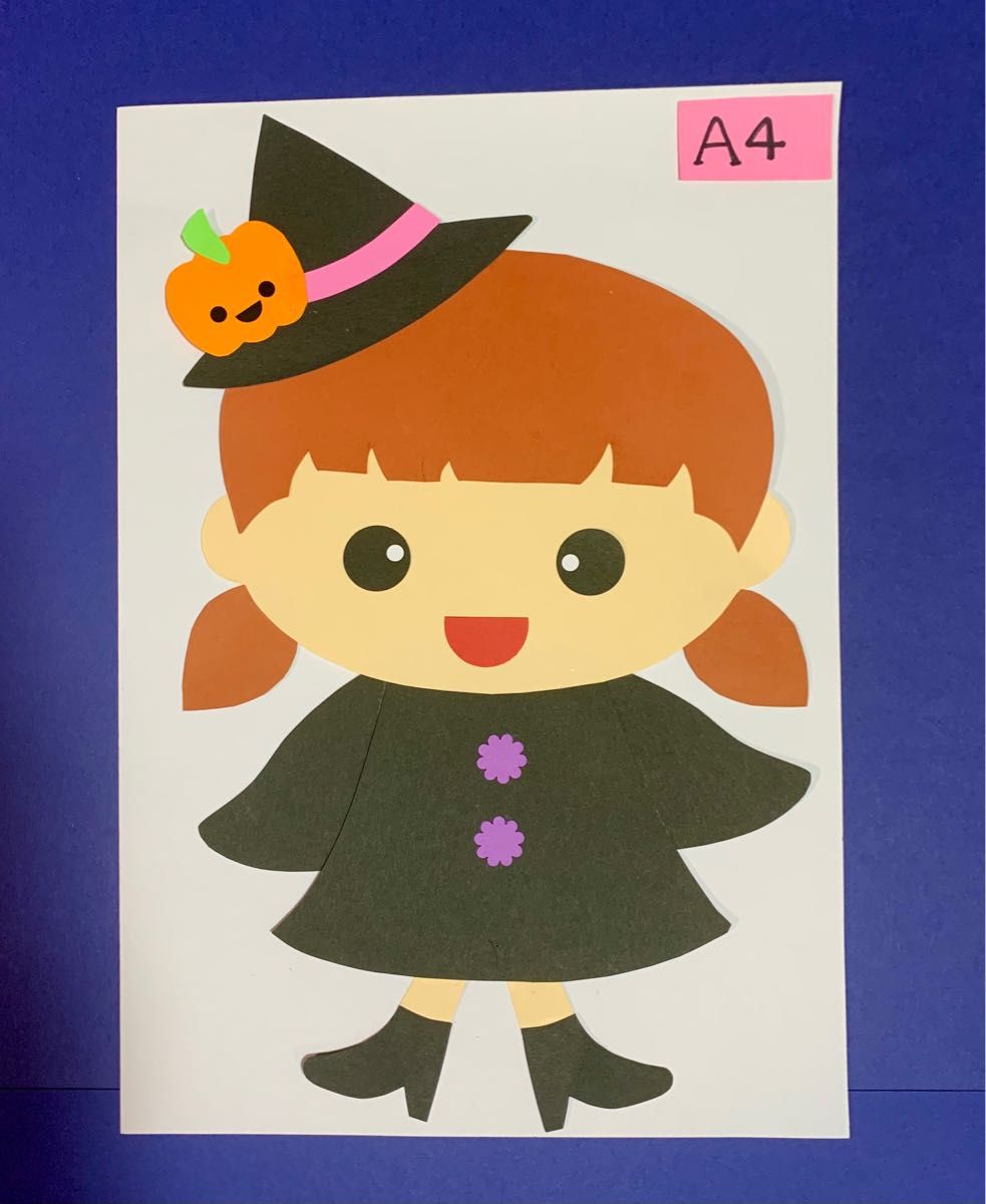 壁面飾り　ハロウィン　男の子女の子　かぼちゃ　キャンディ　 保育園 幼稚園 大きめ