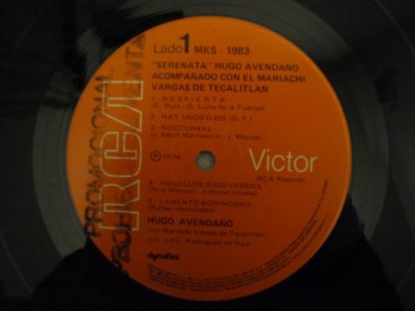 Hugo Avendano-Serenata MKS-1983見本盤_画像3