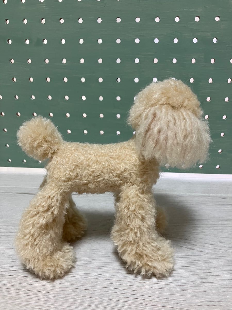 羊毛フェルト トイプードル ハンドメイド 立ちポーズ ぬいぐるみ