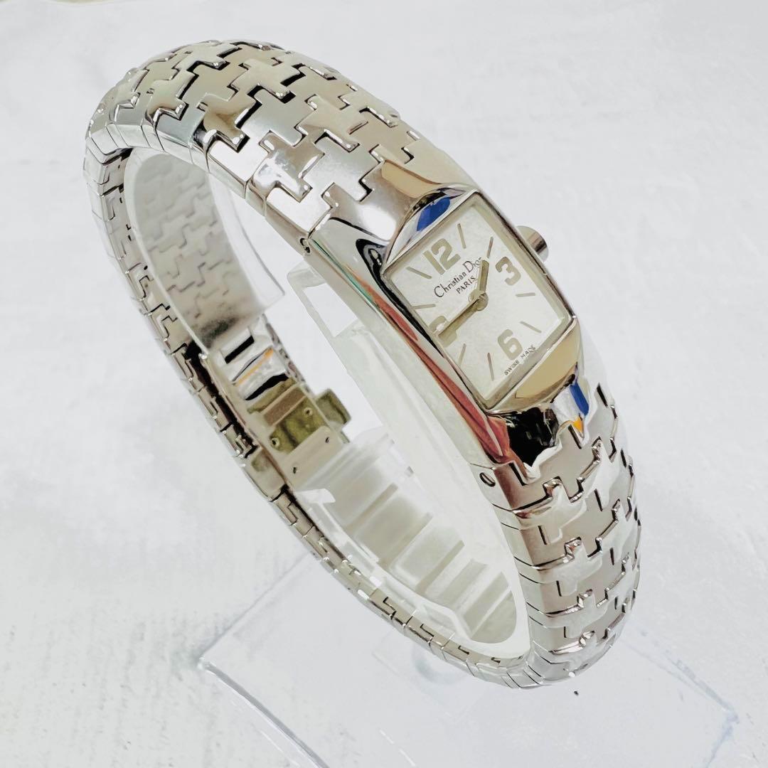 【超特価SALE開催！】 Dior Christian クリスチャンディオール 未使用品 リストウォッチ 新品フィルム D96-100 バングル　腕時計 レディース ディオリフィック クリスチャン・ディオール