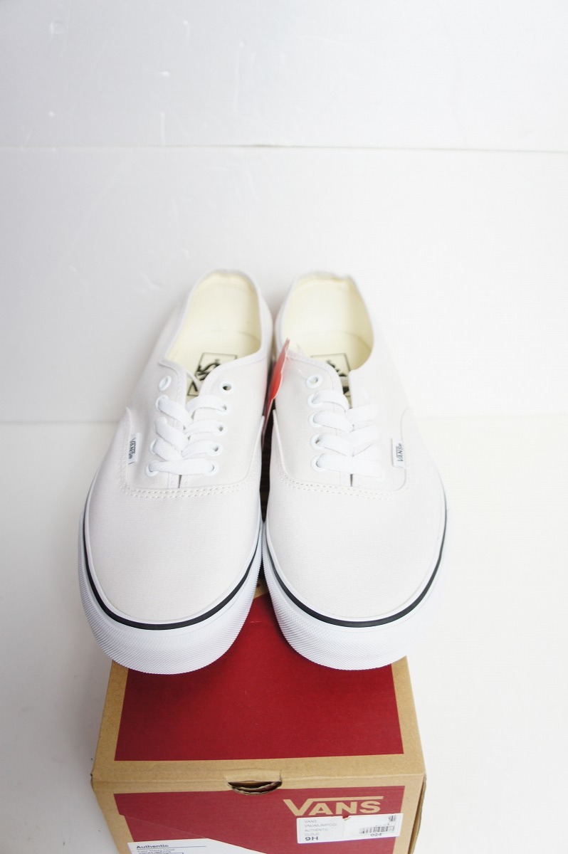 新品 定番VANS バンズ ヴァンズ Authentic オーセンティック ローカット スニーカー VN0A5JMPCOI 白 920N_画像2