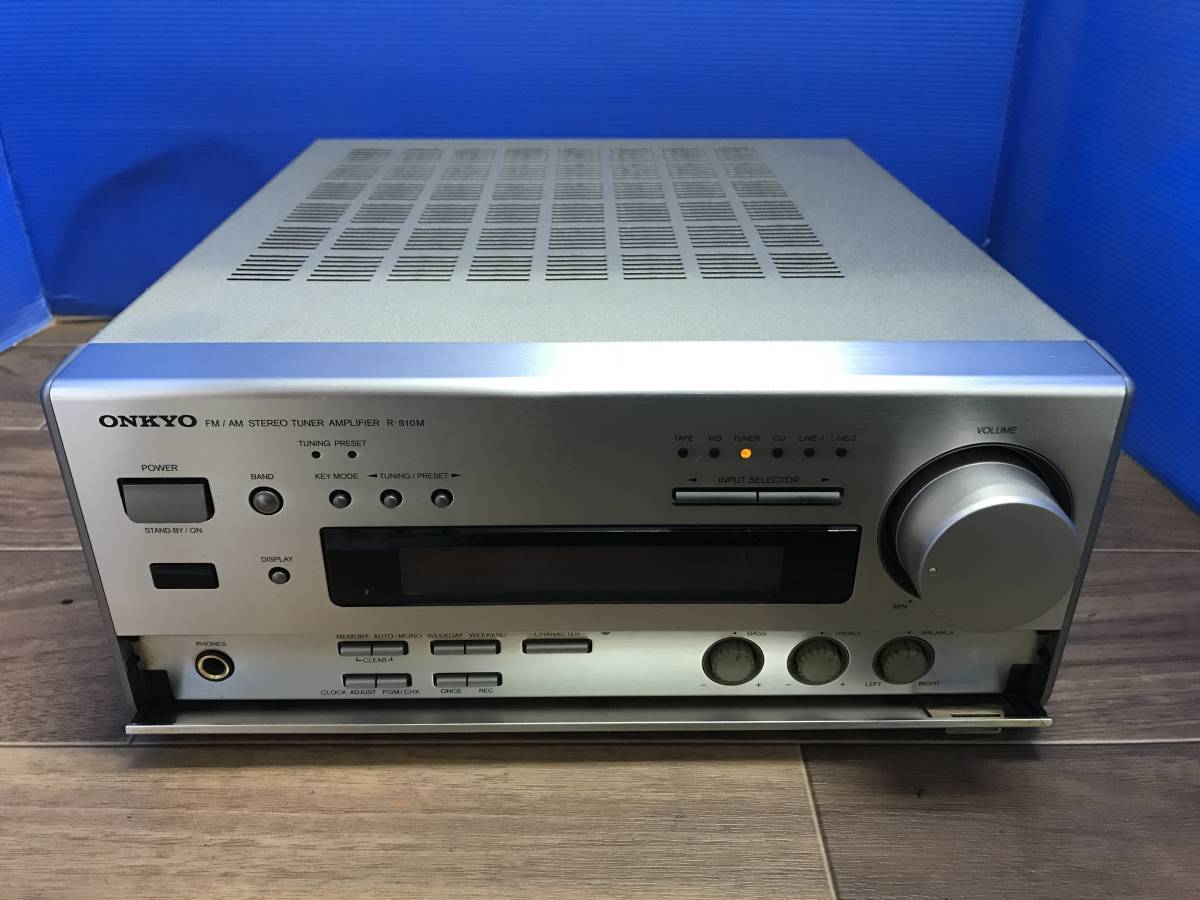 ONKYO オンキョー R-810M チューナーアンプ ジャンクB-9005_画像2