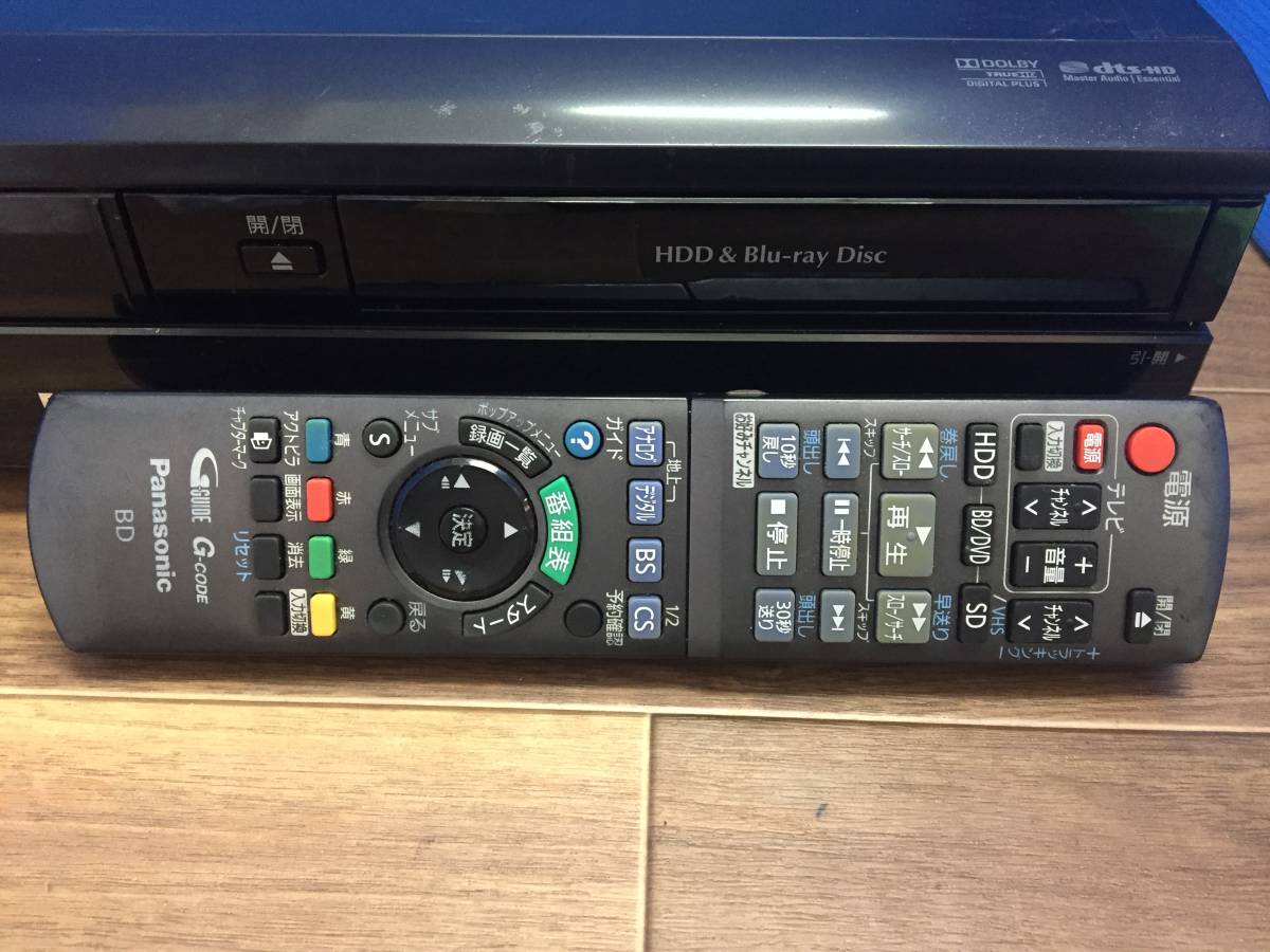 専門ショップ パナソニック VHS一体型 純正リモコン付 中古品B-9109