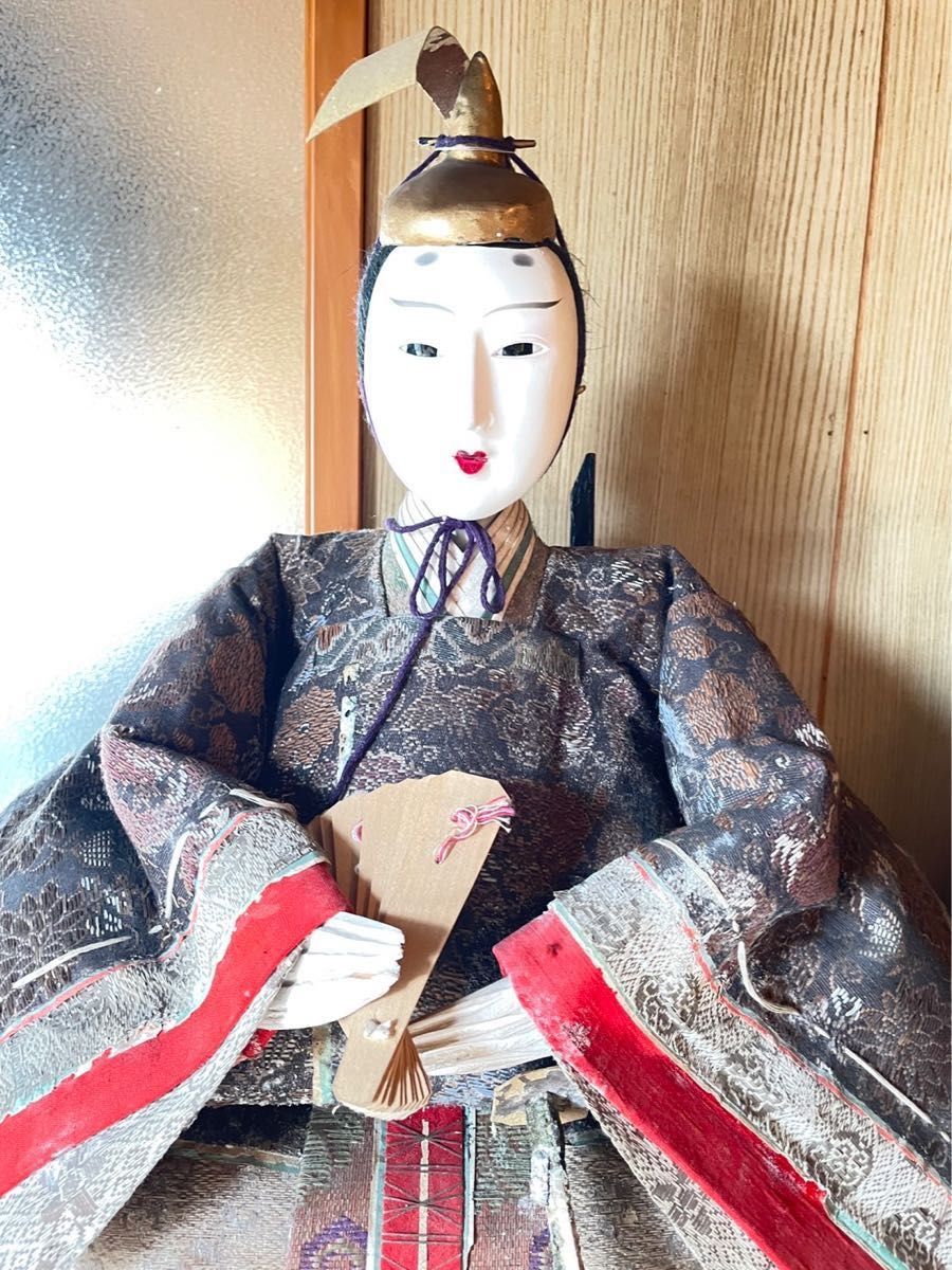 大正6年 日本伝統 桃の節句の雛人形 お内裏様とお雛様 専用木箱 大正6年 日本伝統 桃の節句の雛人形 お内裏様とお雛様 専用木箱