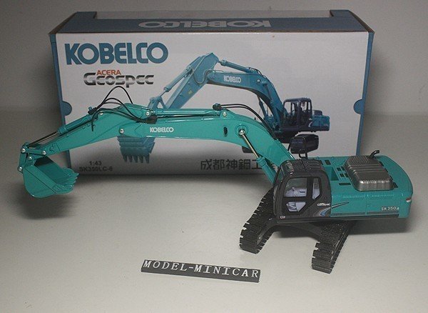▲超希少！KOBELCO 1/43 コベルコ ロングアーム 掘削機 SK350LC-8 新品_画像3