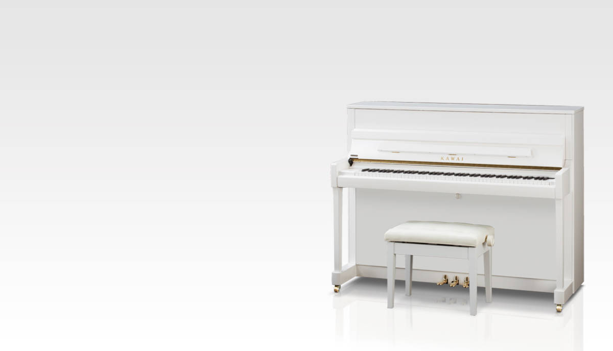 ☆カワイ アップライトピアノ K-200 人気のホワイト仕様、ビックリ！特別価格で販売♪♪