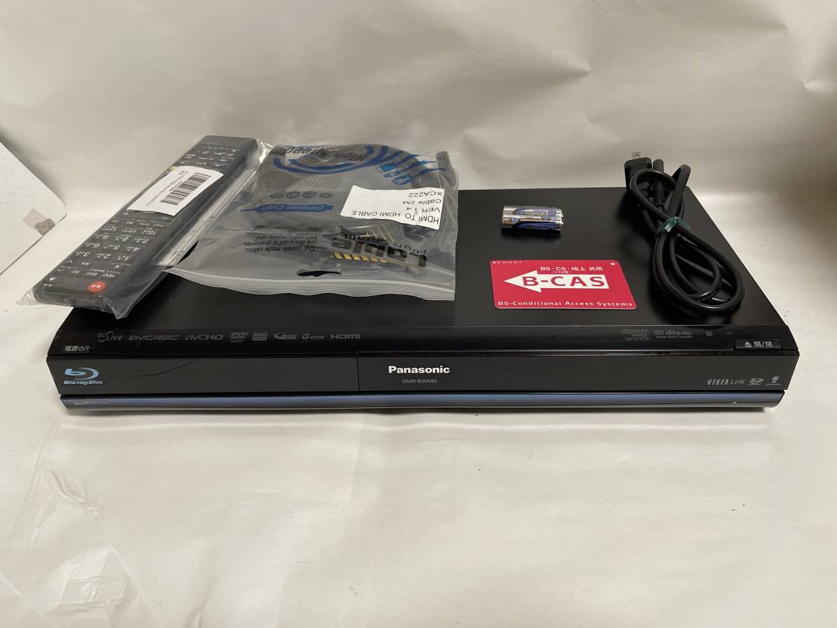 Panasonicディーガ DMR-BW680 Wチューナー搭載　2番組同時録画　WDNAS耐久モデルレッド低発熱タイプ　2TB HDD換装済み　500 GB→2TB HDD Yahoo!フリマ（旧）のサムネイル