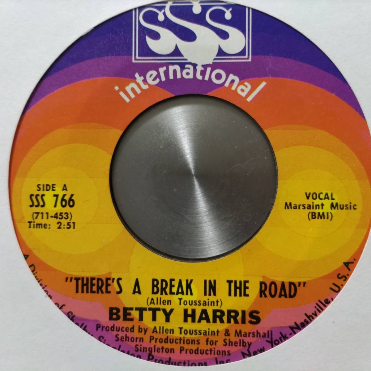 即決 RARE B-BOY FUNK 70S SOUL BETTY HARRIS THERE´S A BREAK IN THE ROAD /ALL I WANT IS YOU ORIGINAL BREAK コンピ収録