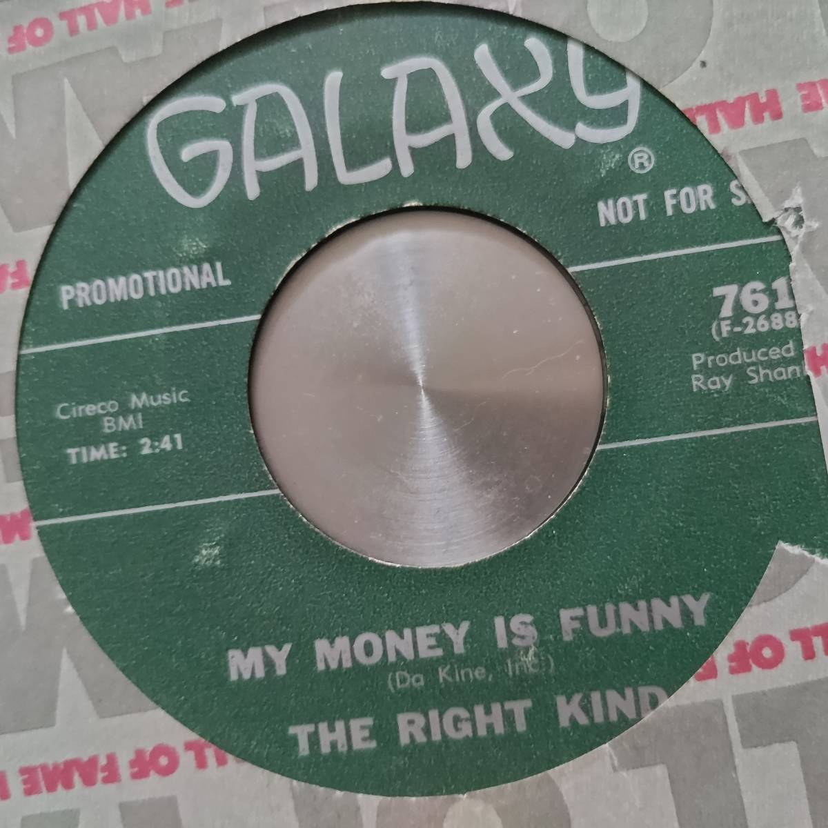 ◆即決◆RARE◆B-BOY FUNK◆◆◆THE RIGHT KIND◆◆◆MY MONEY IS FUNNY /YOU OUGHTA SLOW DANCE, BABY◆◆ORIGINAL◆BREAKS!!コンピ収録曲_画像1