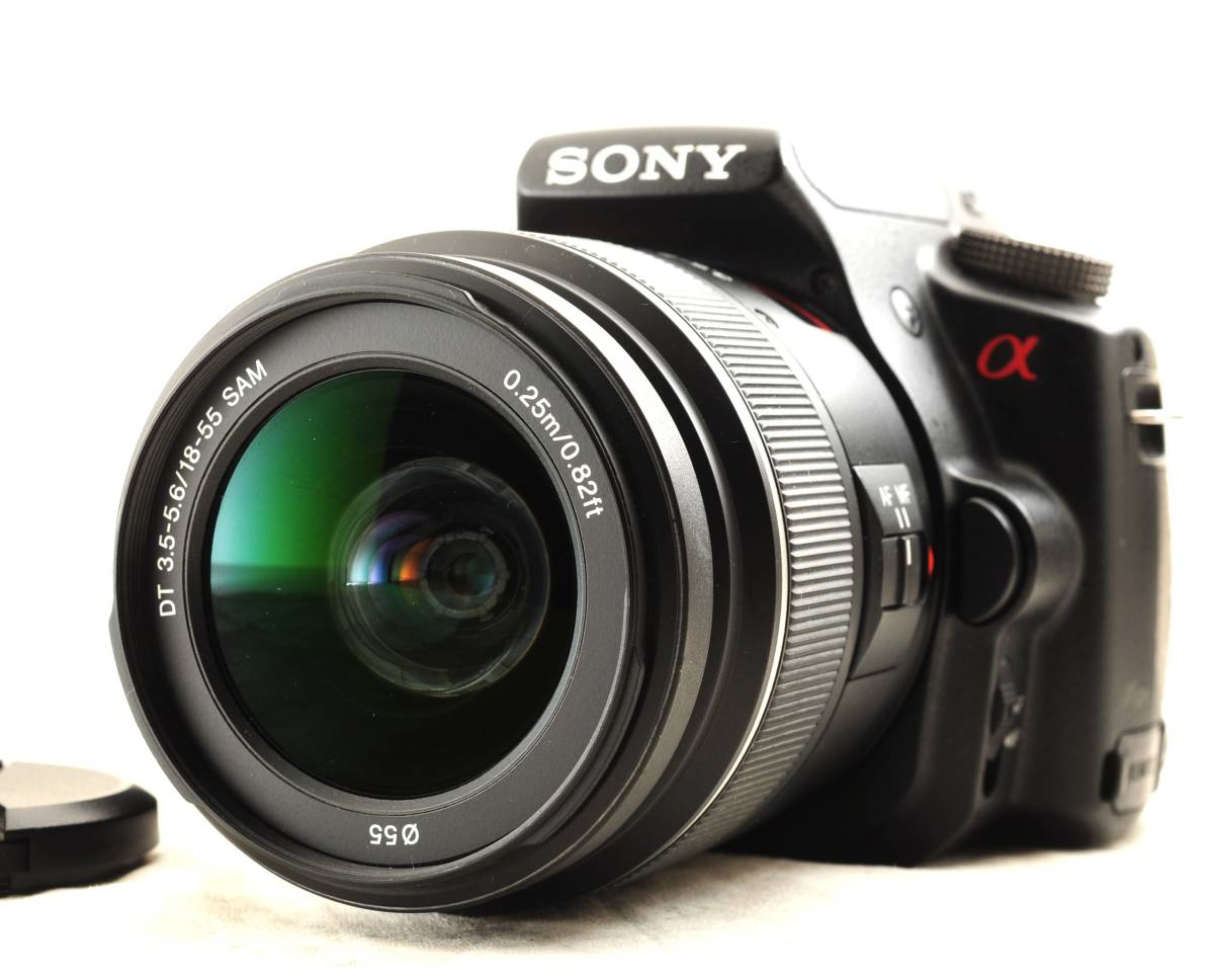 最新 SLT-A55V α55 SONY ソニー レンズ f3.5-5.6 18-55mm DT ソニー
