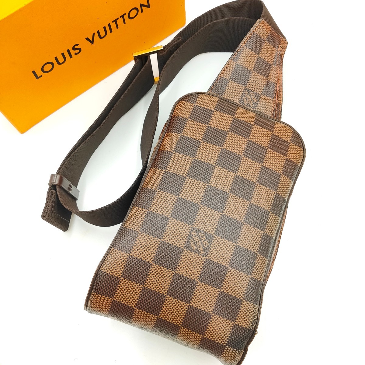 ☆極美品☆LOUIS VUITTON ルイヴィトン ジェロニモス ダミエエベヌ