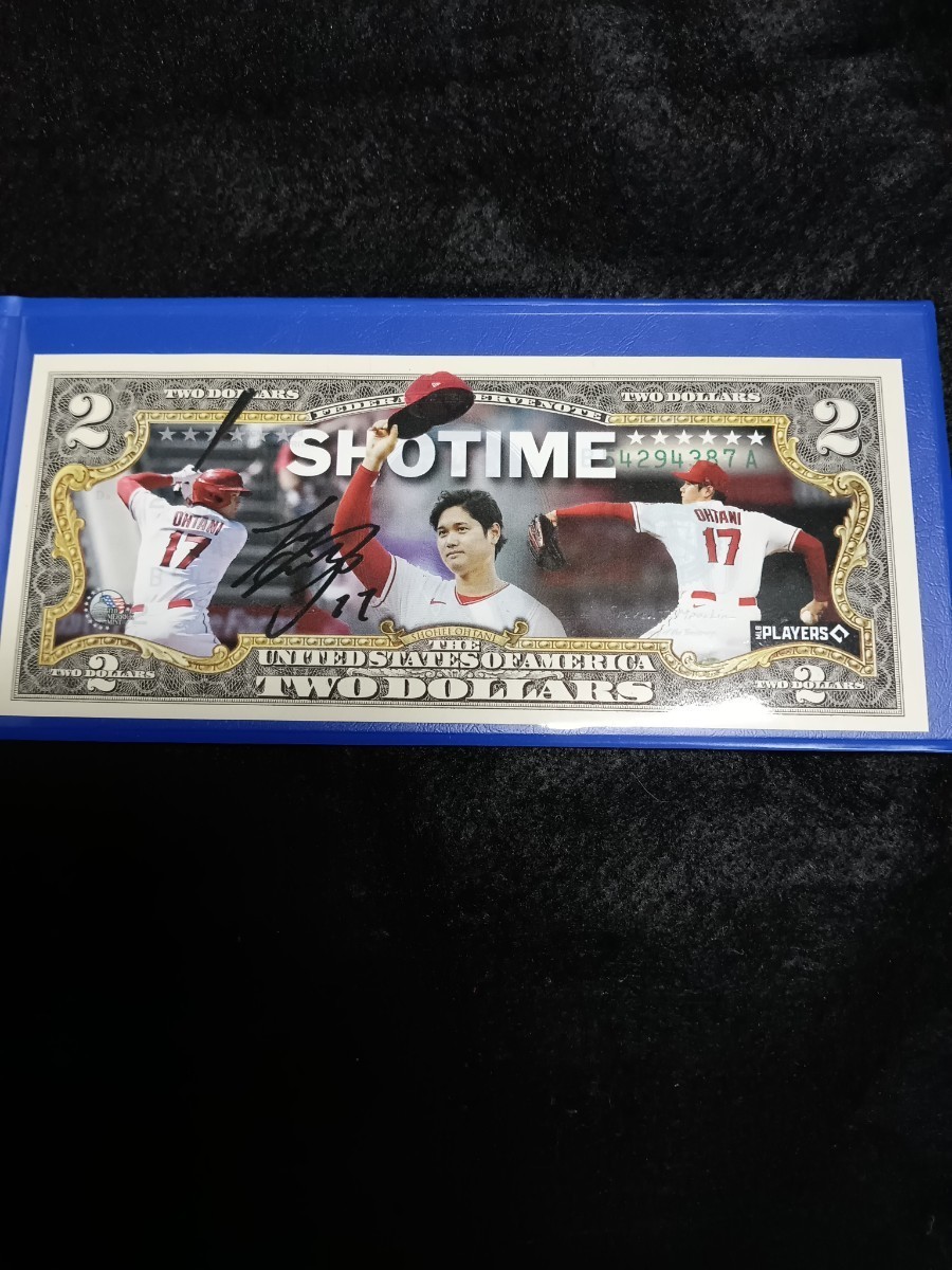 タ*ロ様 『非売品‼️』大谷翔平 ラッキー2ドル札 紙幣 サイン MLB 新品 Yahoo!オークション - 大谷翔平 ラッキー2ドル札 紙幣 サイン