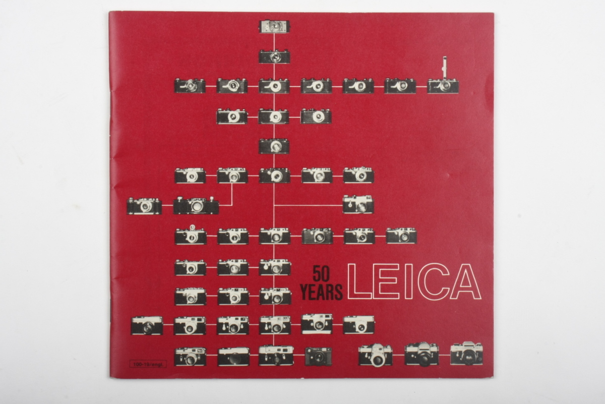 * valuable rare Leica Leica catalog catalog Leica 50years Leica 50 anniversary List 100-19 Engl printed in W-Germany 4652