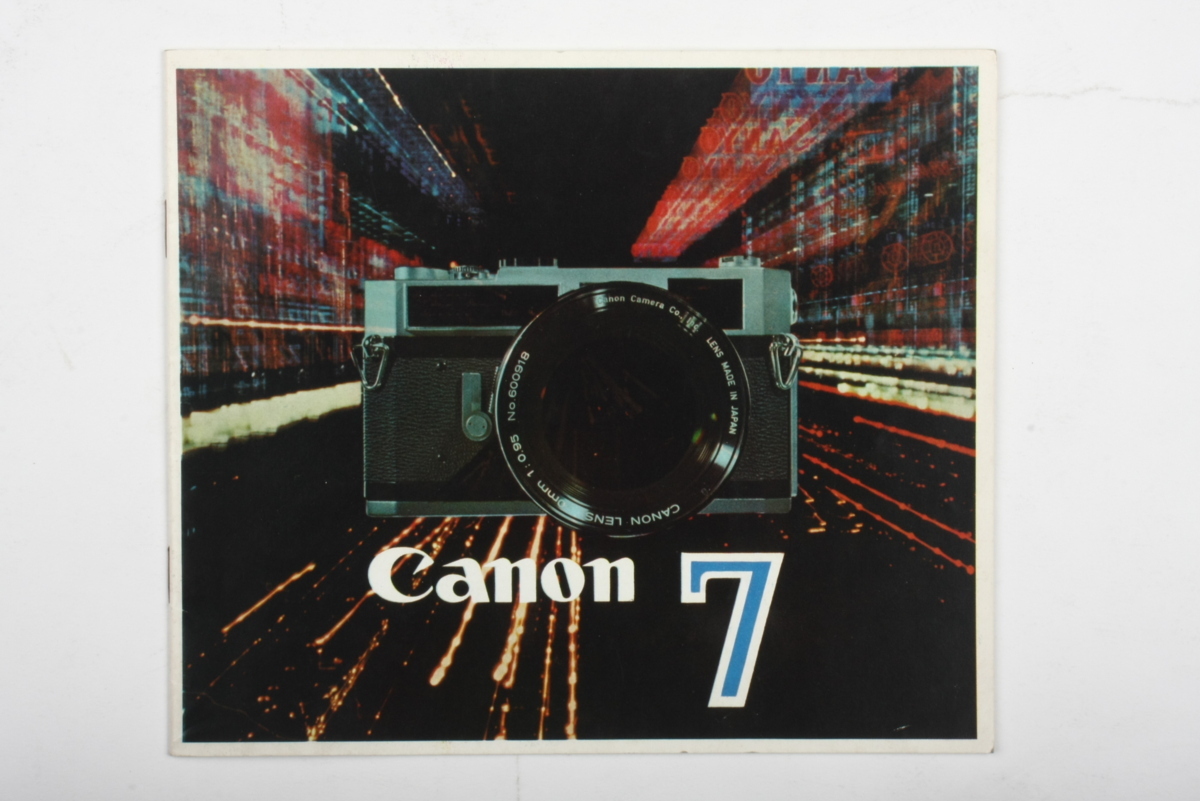 見事な in printed キヤノン７ Canon7 カタログ catalog キヤノン