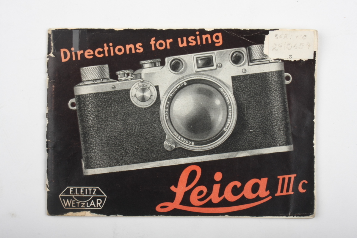 ※ 当時物 Leica ライカ instruction book 説明書 Leica IIIc 3c List Photo No.8028a Printed in Germany 4649