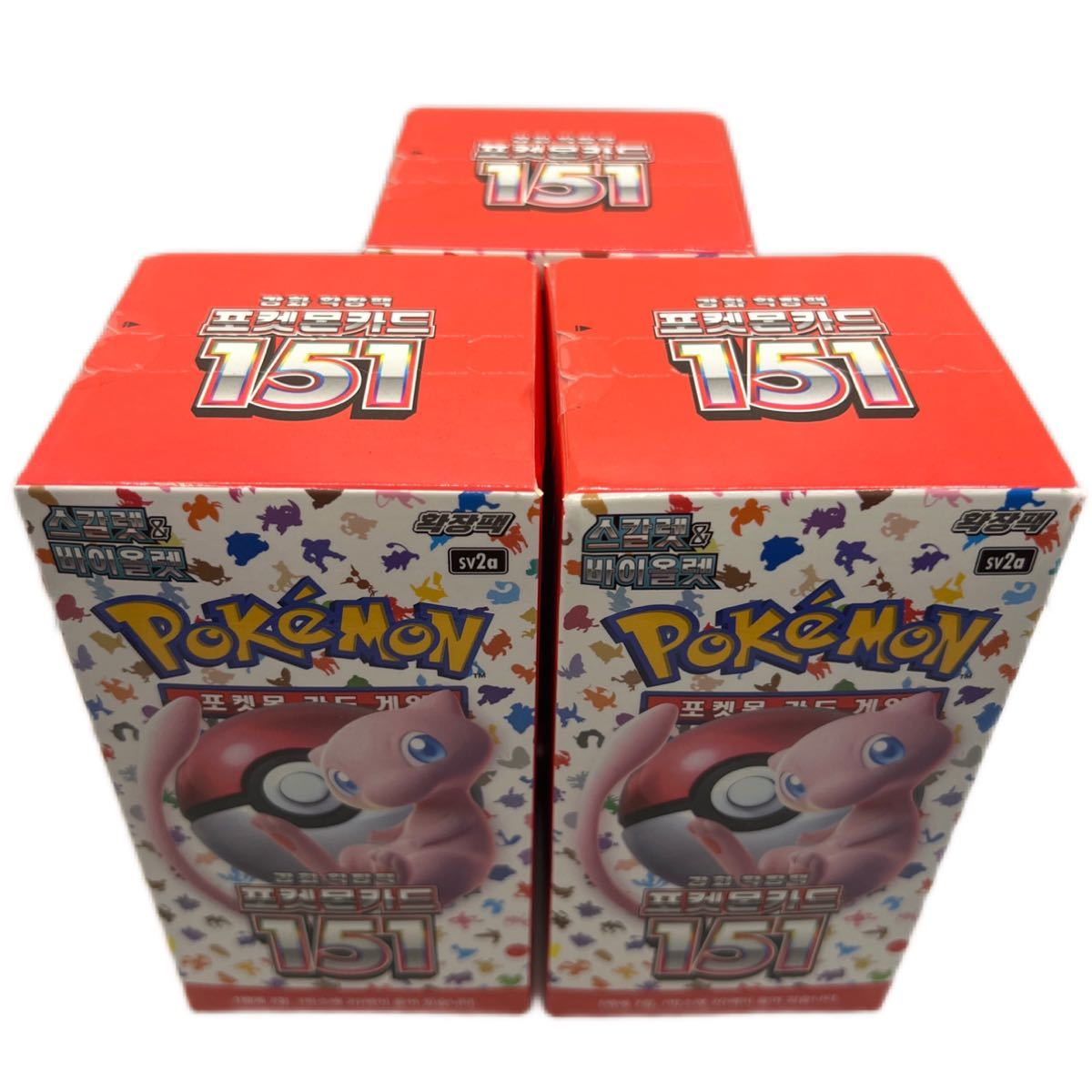 新品未開封 ポケモンカード151 韓国版 BOX 3箱 ポケモンカードゲーム