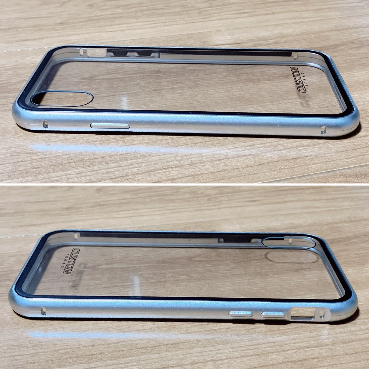 iPhone XS/X 対応 スマホケース 強化ガラス 全面保護 カバー
