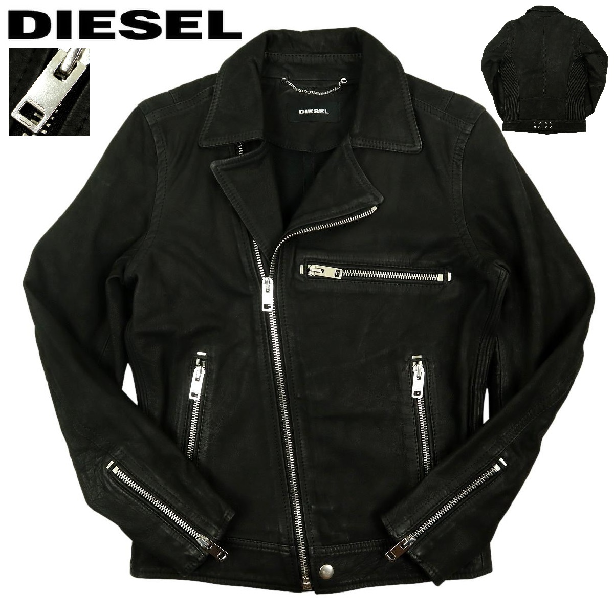 お見舞い ディーゼル 【S2901】【極美品】【オールレザー】DIESEL