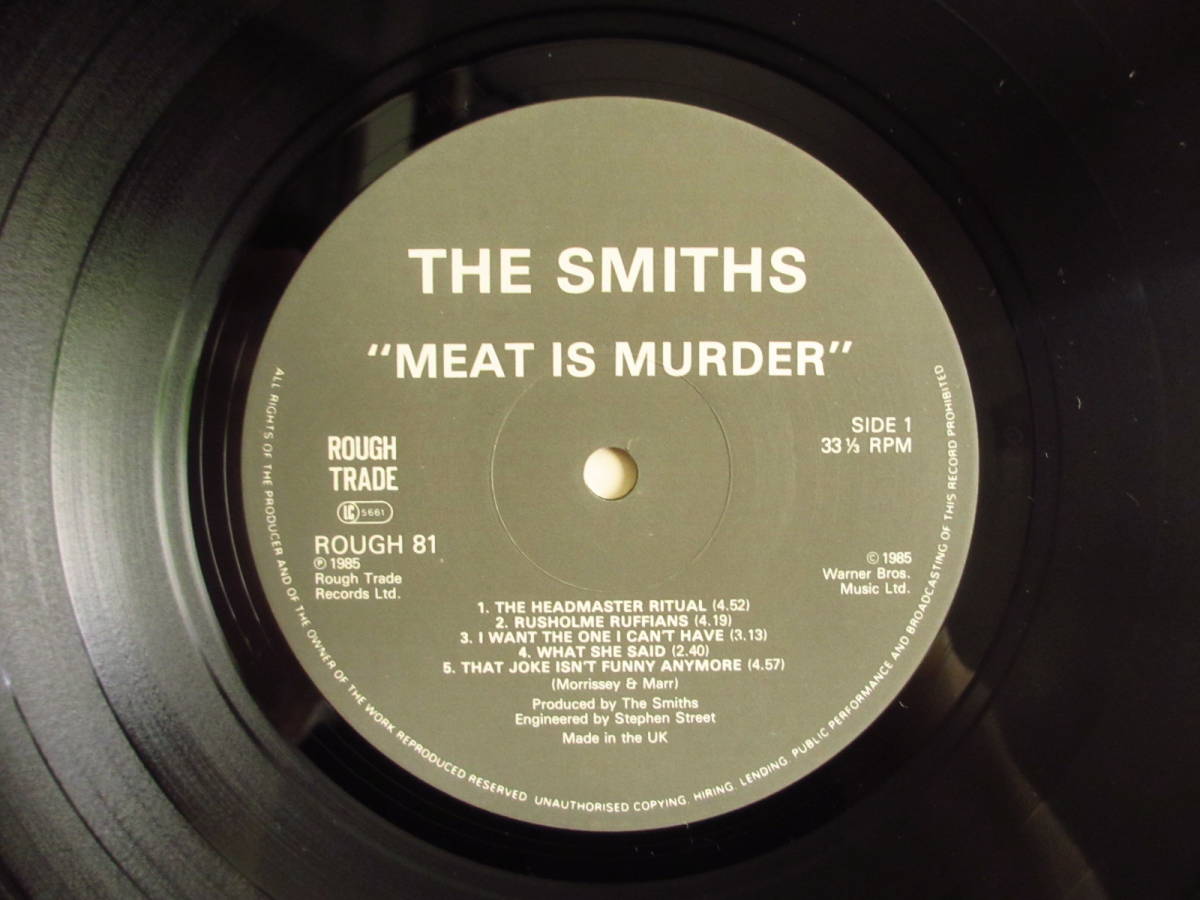 オリジナル / The Smiths / ザ・スミス / Meat Is Murder / Rough Trade / ROUGH 81 / UK盤_画像3