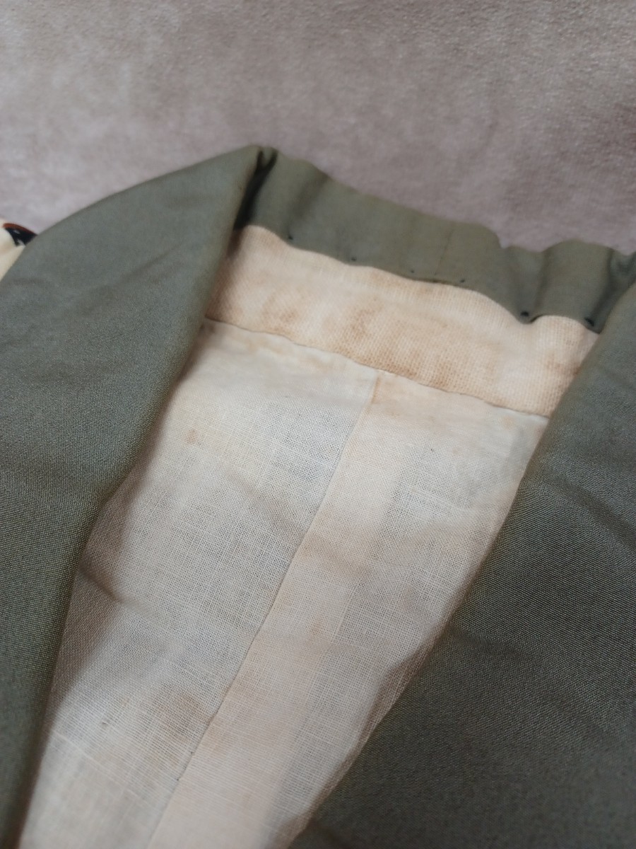  for man? long kimono-like garment antique Japanese clothes underwear Japanese clothes kimono remake flap cloth material raw materials collection Nara departure direct taking over possible hole dirt equipped 