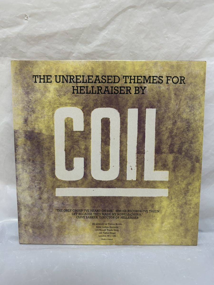 ◎M203◎LP レコード 10インチ/コイル Coil/The Unreleased Themes For Hellraiser/エレクトロニカ/フランス盤 クリア盤_画像1