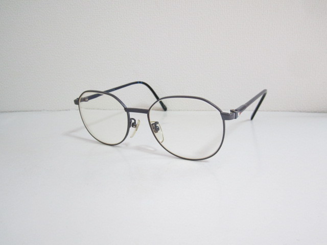 唐◆PERSON’S COLLECTION 7108 パーソンズ コレクション ウェリントン型 ブルー系 コンビ ビンテージ レトロ 眼鏡 程度良品の画像1