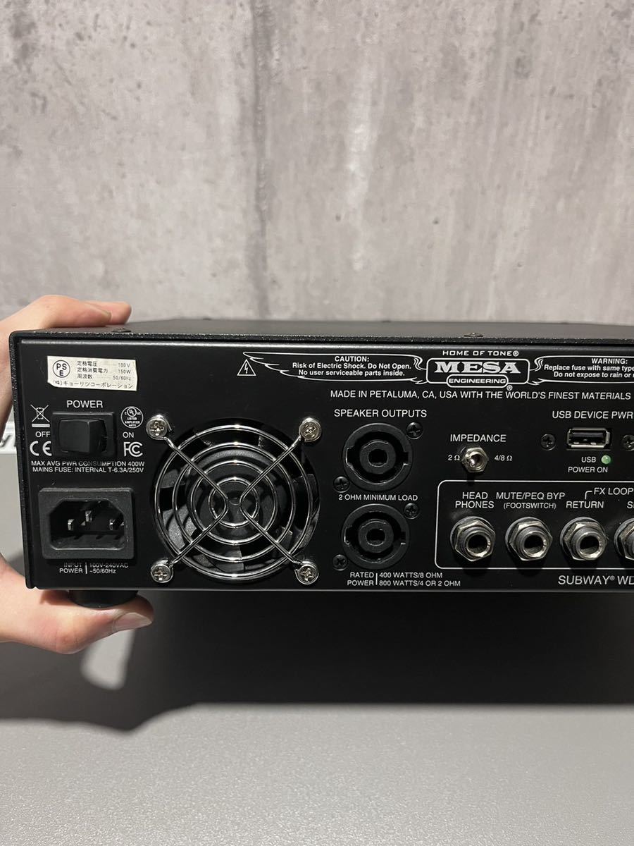 MESA Boodie subway WD-800ベースヘッドアンプ_画像4