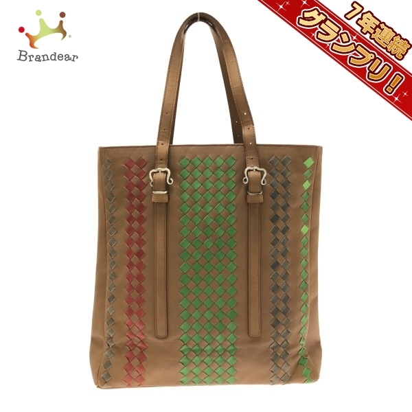 ご予約品】 ボッテガヴェネタ BOTTEGA バッグ ブラウン×グリーン
