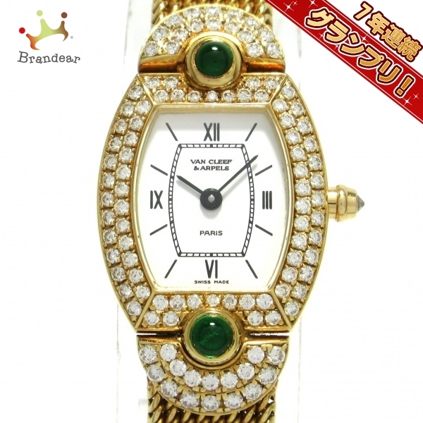 VanCleef & Arpels(VCA/ヴァンクリ) 腕時計 ファンタジー 110284 レディース K18YG/ダイヤベゼル/金無垢 白