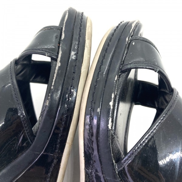 コールハーン COLE HAAN ミュール 6 B - エナメル（レザー） 黒 レディース ウェッジソール 靴の画像7
