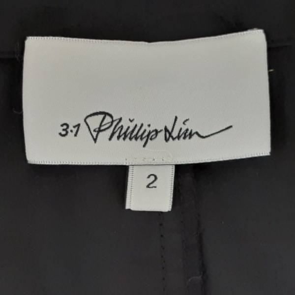 スリーワンフィリップリム 3.1 Phillip lim サイズ2 S - 黒 レディース 七分袖/ジップアップ/春/秋 美品 ジャケット_画像3