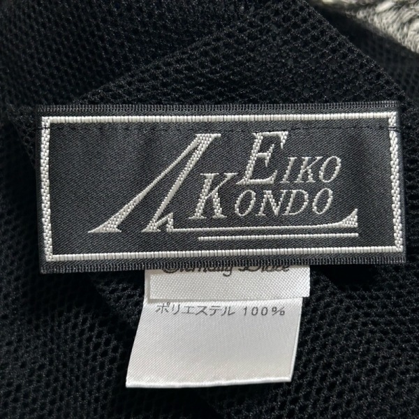 エイココンドウ EIKO KONDO 長袖カットソー サイズ42 L - 黒×ダークグレー レディース タートルネック/メッシュ トップス_画像3