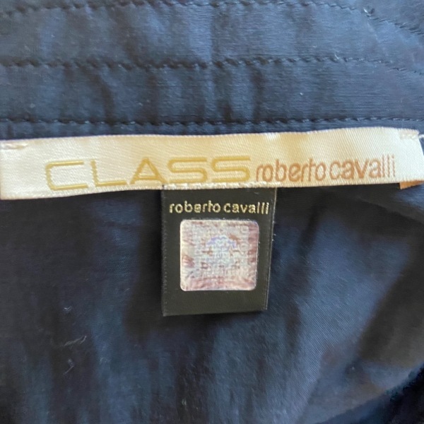 クラスロベルトカヴァリ CLASS roberto cavalli 長袖カットソー サイズI 40 - 黒×ゴールド レディース Vネック/スパンコール/レース_画像3