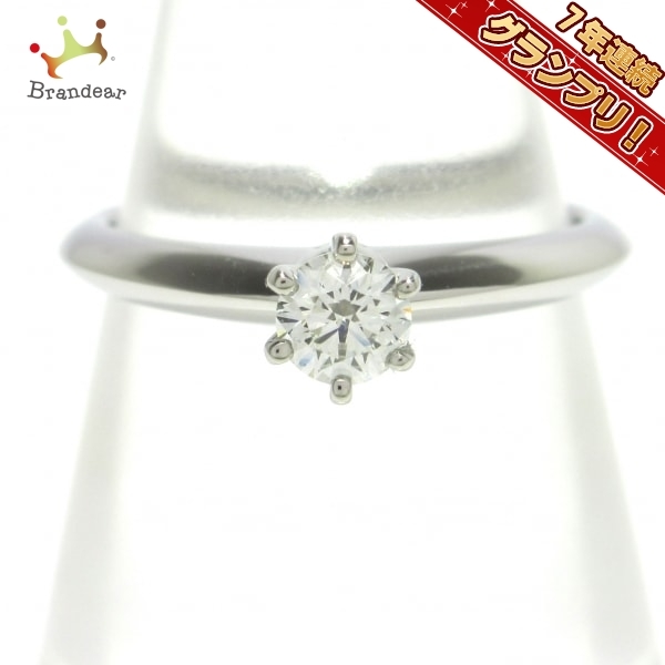 上品な カラット ダイヤモンド シンプル 婚約指輪 プラチナ