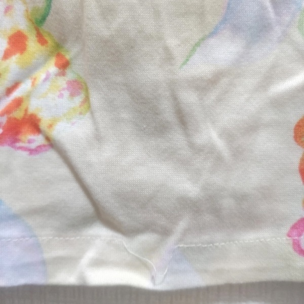 マックスマーラ Max Mara 半袖Tシャツ サイズL - ライトイエロー×ピンク×マルチ レディース クルーネック/花柄 トップス_画像7