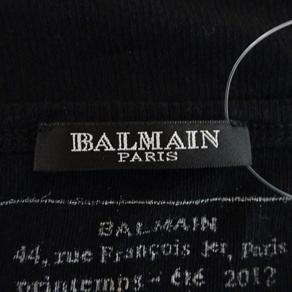 バルマン BALMAIN 半袖Tシャツ サイズL - 黒 メンズ クルーネック トップス_画像3