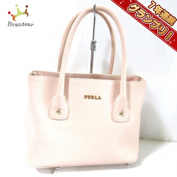 超目玉枠】 FURLA フルラ トートバッグ バッグ ライトピンク レザー